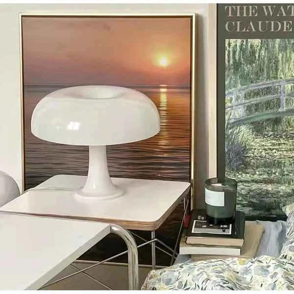 Luminária de Mesa Led Cogumelo Branco