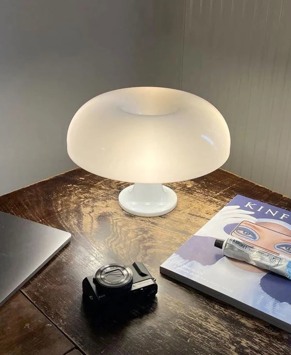 Luminária de Mesa Led Cogumelo Branco