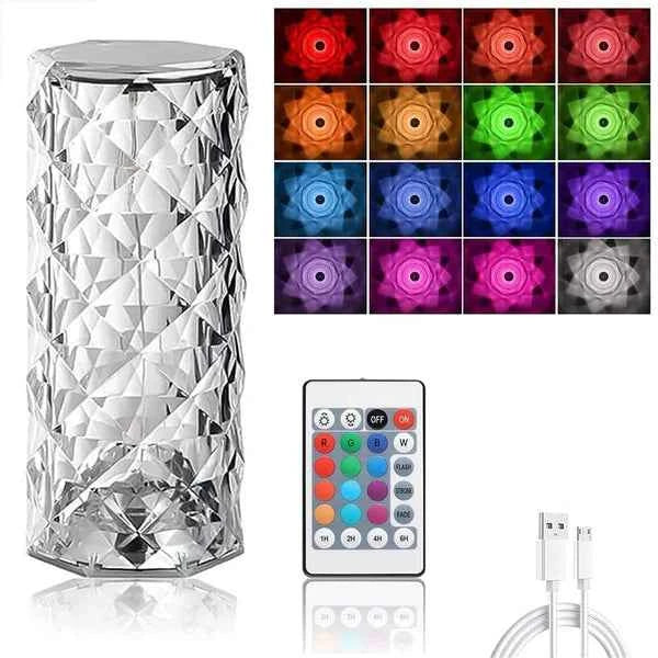 Luminária de Mesa Led Sem Fio Multicolorida