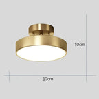 Luminária de Teto Led Plafon Ajustável Dourada - Casa Stony