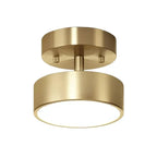 Luminária de Teto Led Plafon Ajustável Dourada - Casa Stony