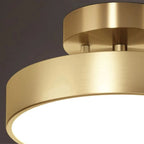 Luminária de Teto Led Plafon Ajustável Dourada - Casa Stony