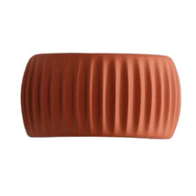 Luminária de parede moderna LED em resina estilo Art Déco na cor laranja