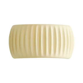 Luminária de parede moderna LED em resina estilo Art Déco na cor branca