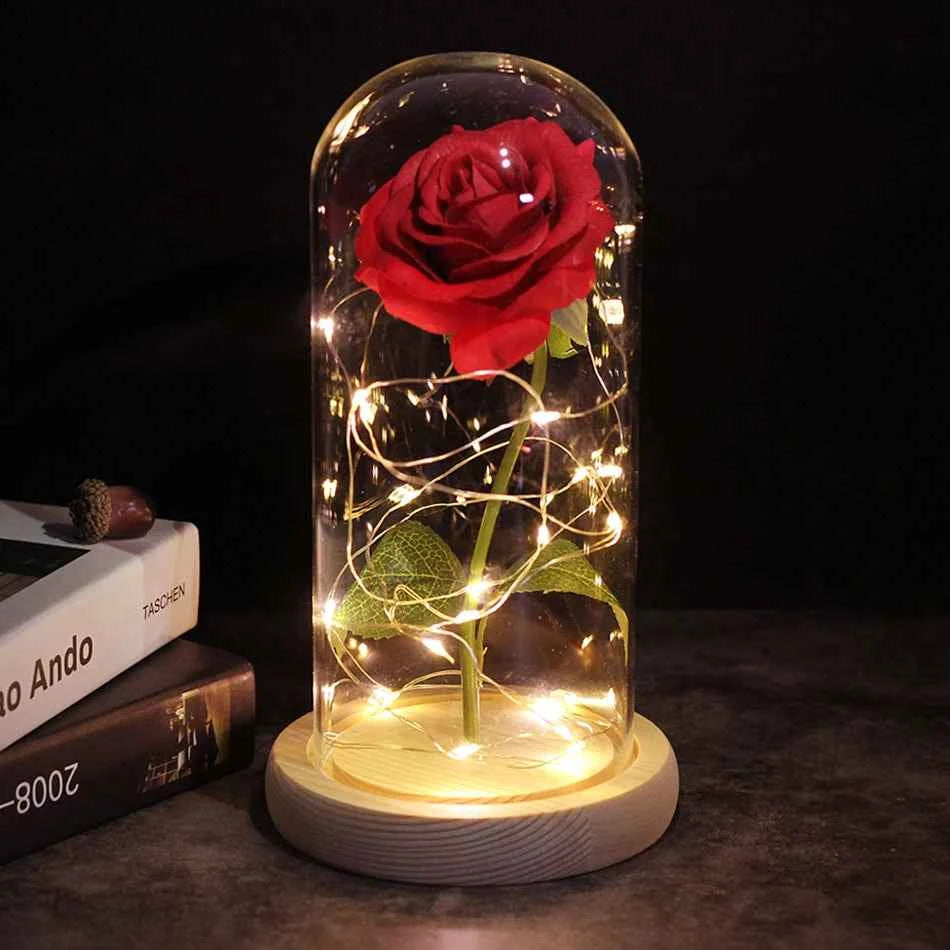 Luminária de Mesa Led Flor Eterna