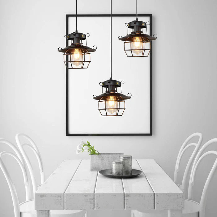 Luminária Pendente Retrô Industrial - Casa Stony