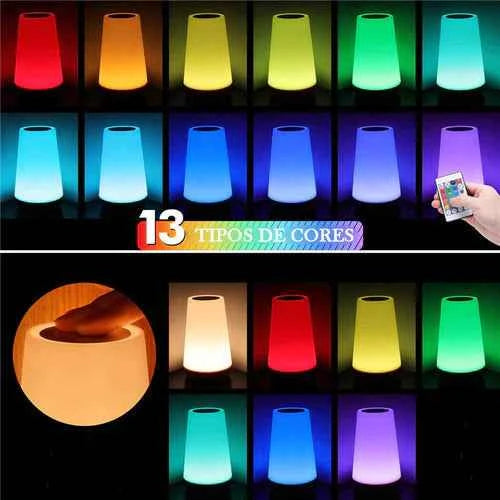 Luminária de Mesa em LED Portátil Recarregável
