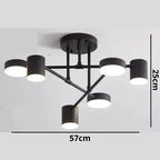 Lustre Luminária de Teto Led Triplo - Casa Stony