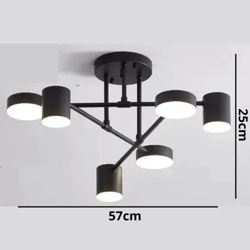 Lustre Luminária de Teto Led Triplo - Casa Stony