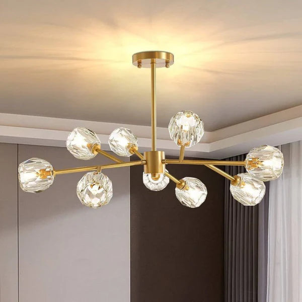 Lustre Pendente Cristal Sala de Jantar - Casa Stony