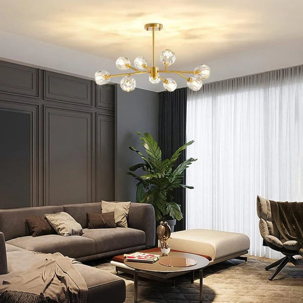 Lustre Pendente Cristal Sala de Jantar - Casa Stony