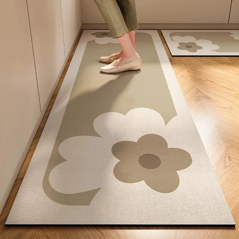 Tapete para Cozinha Antiderrapante Absorvente Casa Stony