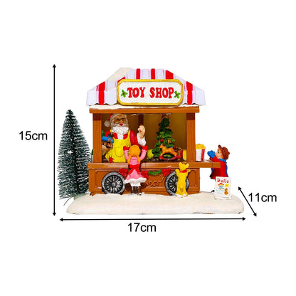 Decoração de Natal - Carrinho de Pipoca Musical - Casa Stony