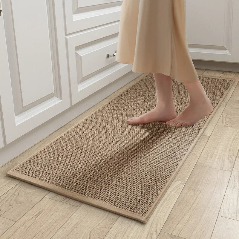 Tapete Antiderrapante Para Cozinha de Sisal