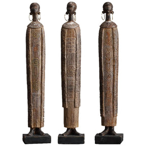 Estátua Africana Escultura de Resina