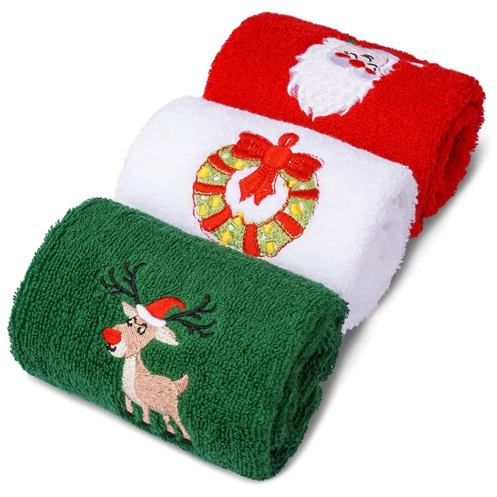 Conjunto Toalhas de Mãos Decoração de Natal - Casa Stony