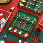 Jogo de Colheres para Sobremesa Decoração de Natal - Casa Stony