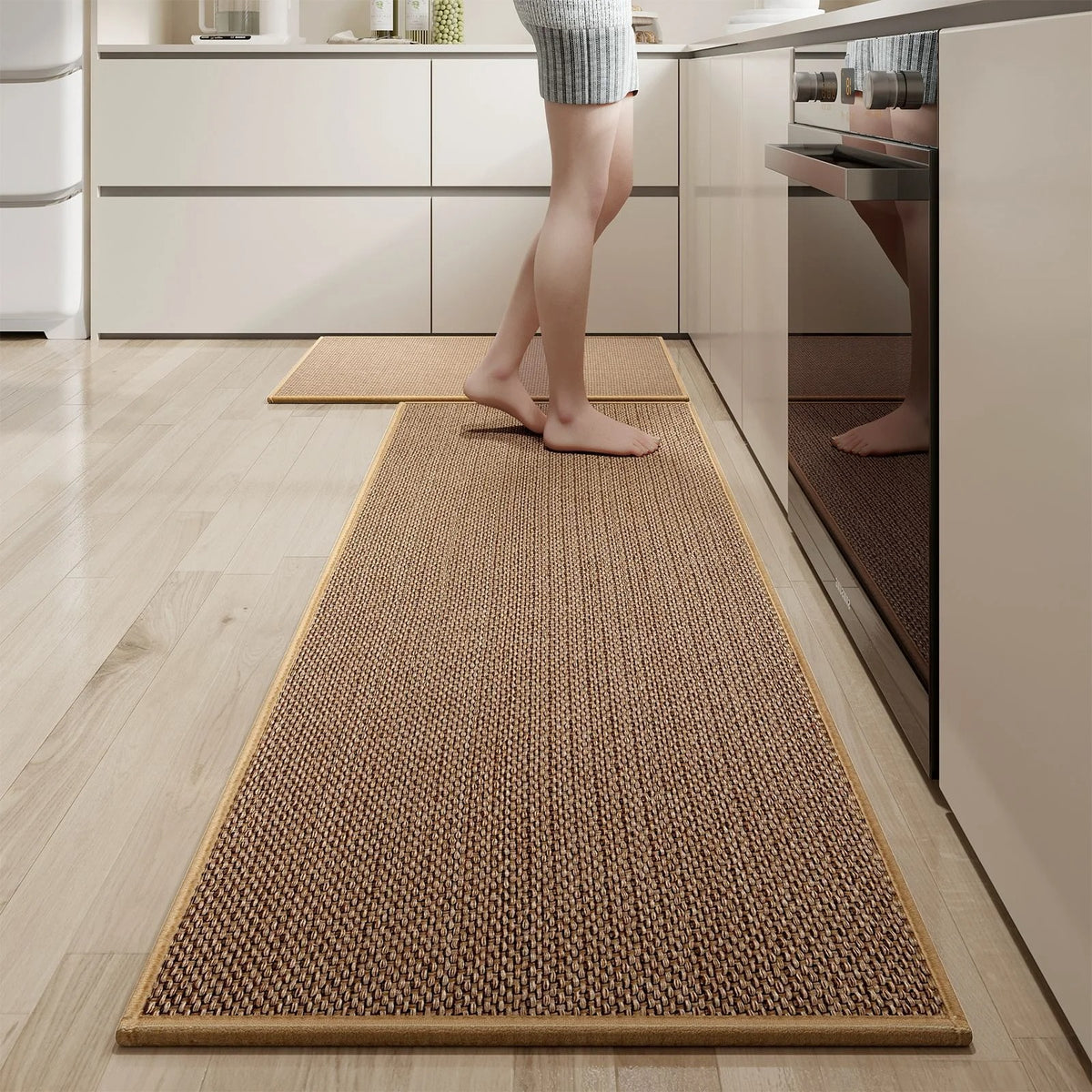Tapete Antiderrapante Para Cozinha de Sisal - Casa Stony