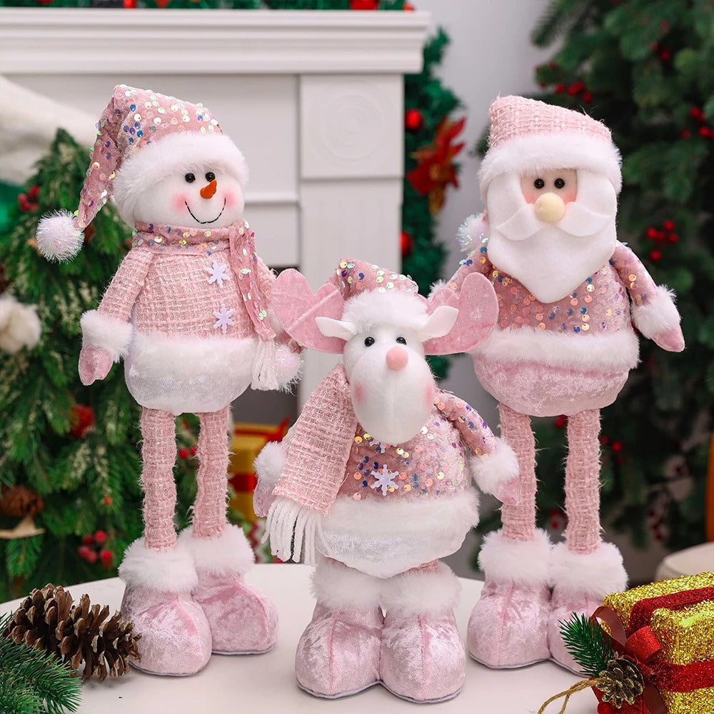 Bonecos de Pelúcia Decoração de Natal