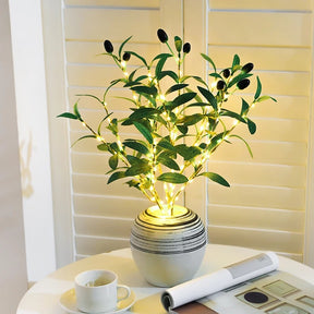 Ramo de Oliveira Artificial em Led Decorativo