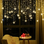 Varal de Luzes em Led Flocos de Neve - Casa Stony