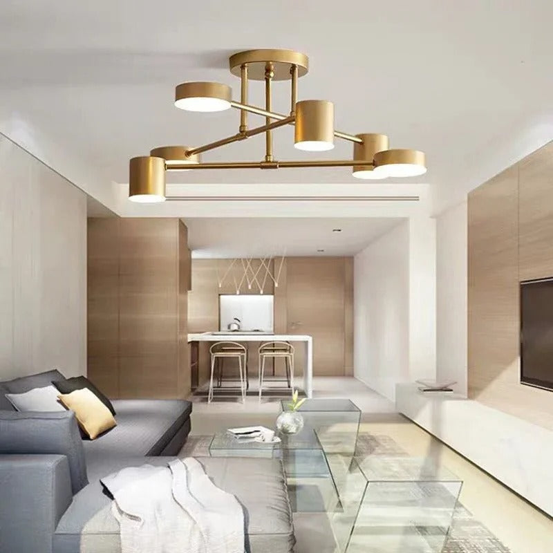 Lustre Luminária de Teto Led Triplo - Casa Stony
