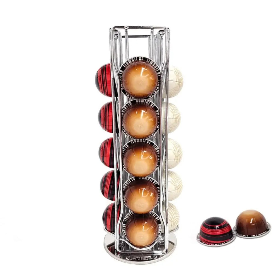 Organizador Porta Cápsulas de Café Prata - Casa Stony
