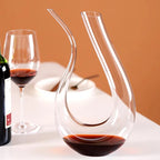 Decanter De Vinho De Cristal Em Forma De U - Casa Stony