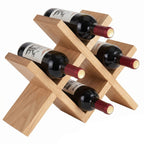 Suporte para Vinho em Madeira 4 Garrafas