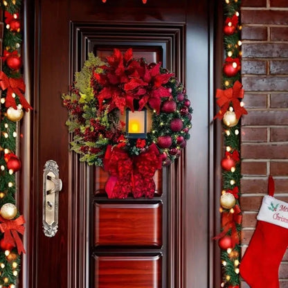 Guirlanda de Natal Vermelha Para Porta - Casa Stony