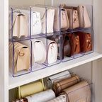 Organizador de Bolsas em Acrílico Com Divisórias - Casa Stony