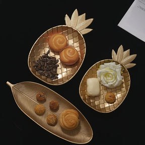Bandeja Decorativa Dourada