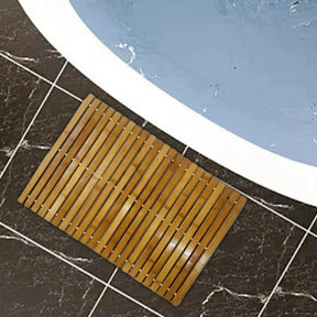 Tapete para Banheiro em Bambu Impermeável e Antiderrapante