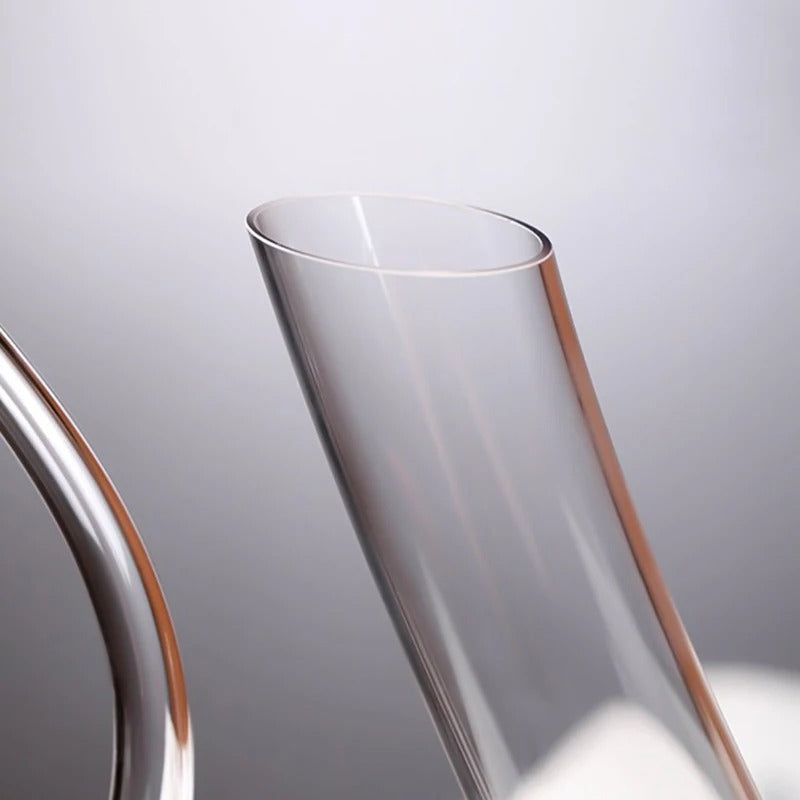 Decanter De Vinho De Cristal Em Forma De U - Casa Stony