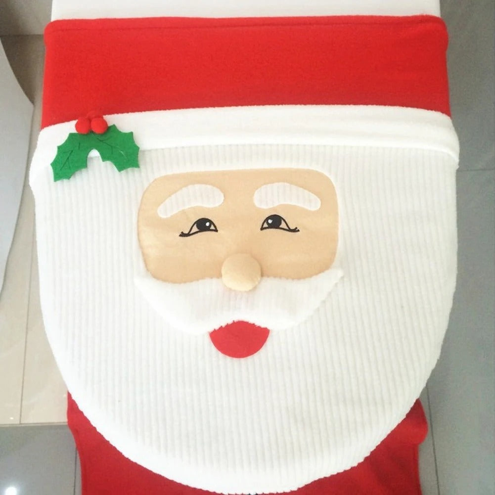 Conjunto de Capa de Natal para Sanitário - Casa Stony