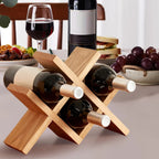 Suporte para Vinho em Madeira 4 Garrafas