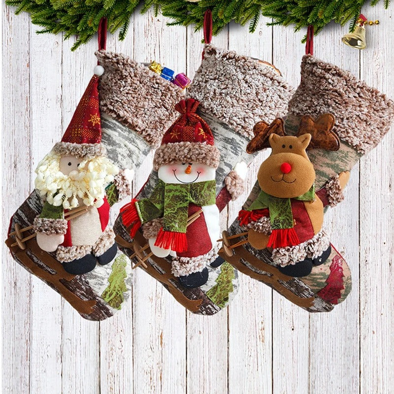 Meia Decorativa de Natal - Casa Stony