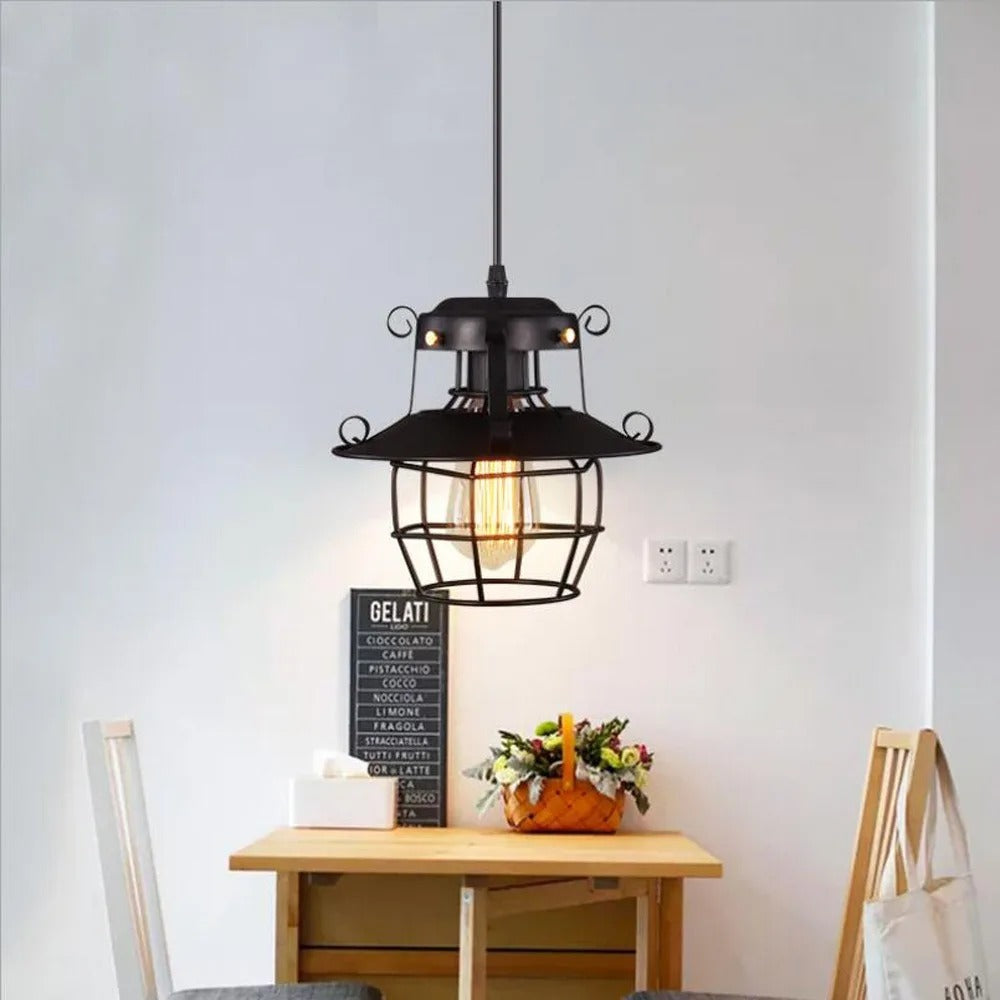 Luminária Pendente Retrô Industrial - Casa Stony