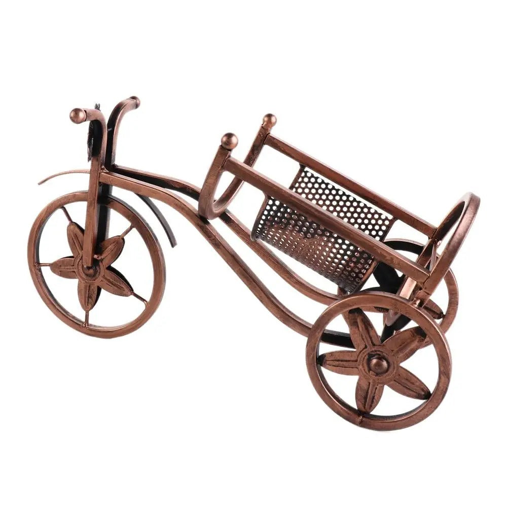 Suporte de Vinho Bicicleta Retrô Bronze
