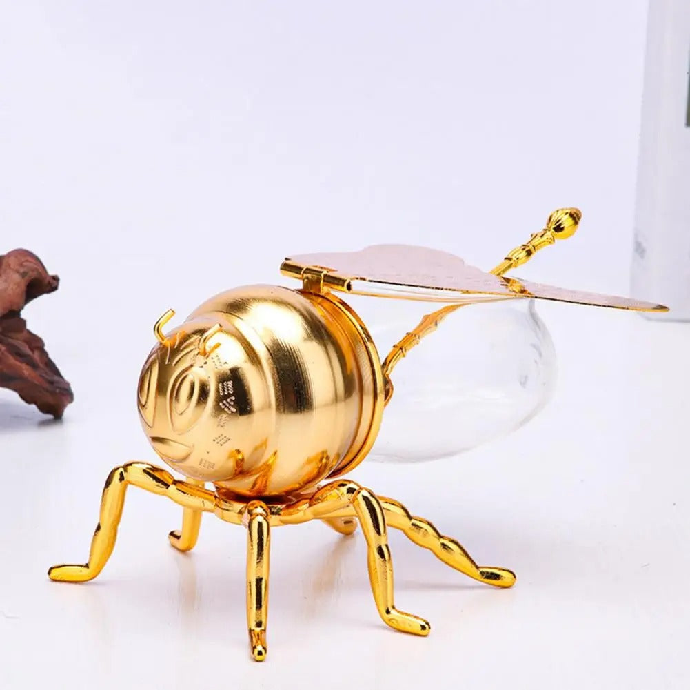 Pote para Mel Luxo com Colher Decorativa - Casa Stony