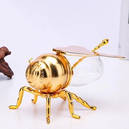 Pote para Mel Luxo com Colher Decorativa - Casa Stony