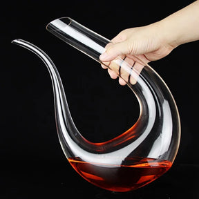 Decanter De Vinho De Cristal Em Forma De U - Casa Stony