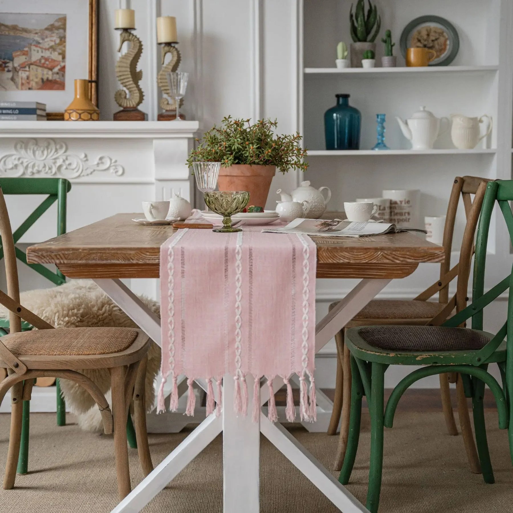 Caminho de Mesa em Linho - Casa Stony