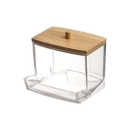 Organizador de Cotonetes em Bambu - Casa Stony