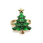 Conjunto 6 Anéis para Guardanapo Árvore de Natal - Casa Stony