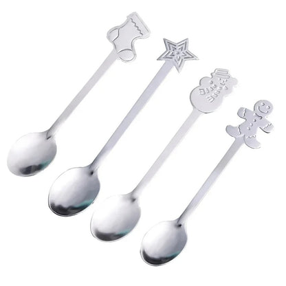 Conjunto Colheres Decorativas de Natal Silver - Casa Stony