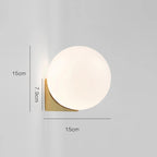 Arandela de Parede Led Globo 15x15cm
