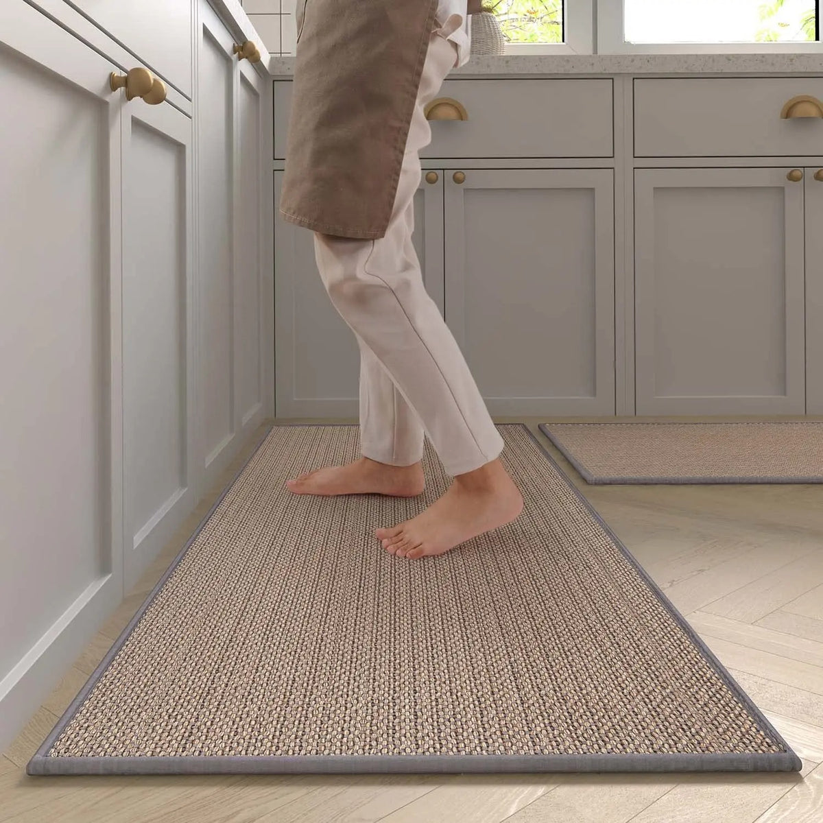 Tapete Antiderrapante Para Cozinha de Sisal - Casa Stony