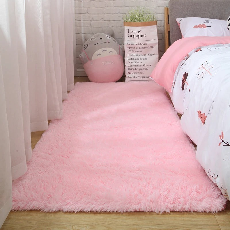 Tapete Felpudo Liso Pink para Quarto 2,00 x 1,00 m - Casa Stony