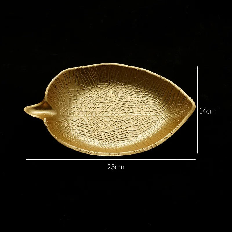 Bandeja Decorativa Dourada - Casa Stony